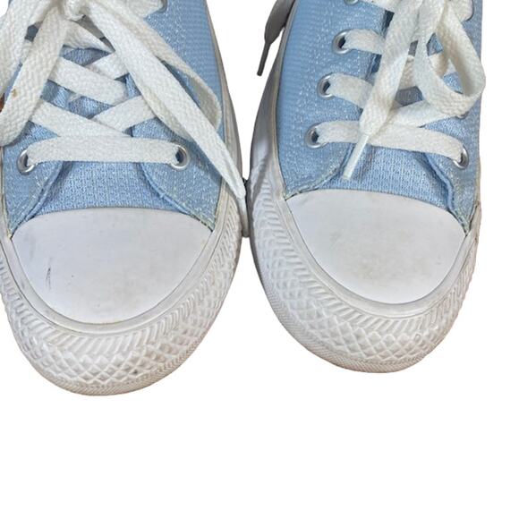 Converse Baby Blue Lace Up Casual Chucks Women Sz 6 - Picture 6 of 13